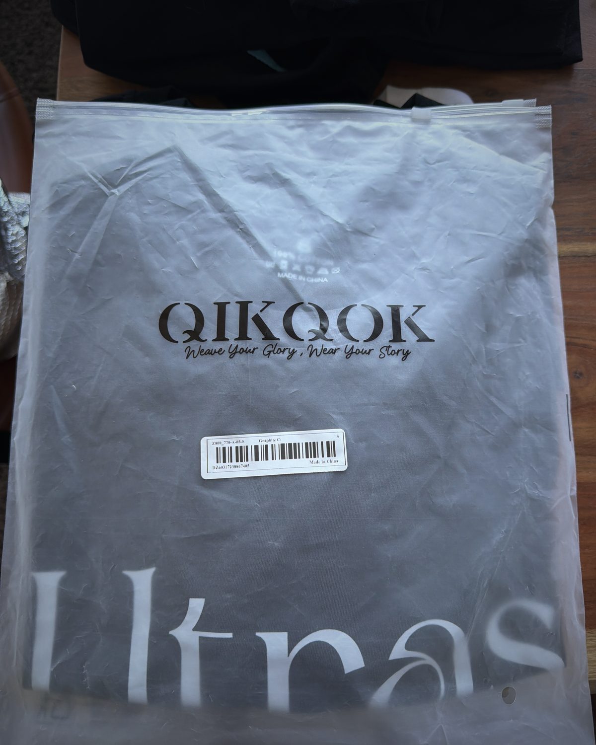 Graphite T-shirt in packaging with the classic ultras wordmark